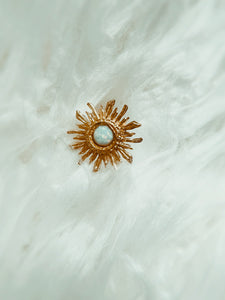 PURITY opal sun statement ring