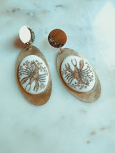 Load image into Gallery viewer, MOON BABE vintage zodiac Cancer earrings