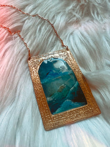 CARIBBEAN BLUE portal necklace