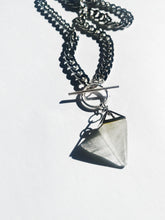 Load image into Gallery viewer, HEAVY METAL quartz pendulum necklace