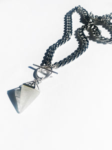 HEAVY METAL quartz pendulum necklace