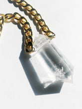 Load image into Gallery viewer, HEAVY METAL crystal quartz necklace