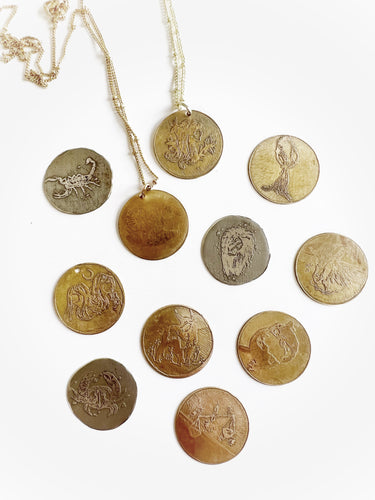 ZODIAC image necklace