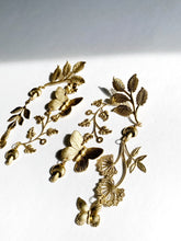 Load image into Gallery viewer, DREAMGAZE flora and fauna brass earrings