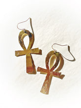 Load image into Gallery viewer, AMULETS + TALISMANS ankh earrings