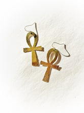 Load image into Gallery viewer, AMULETS + TALISMANS ankh earrings