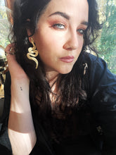 Load image into Gallery viewer, AMULETS + TALISMANS snake earrings