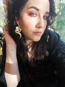 AMULETS + TALISMANS snake earrings