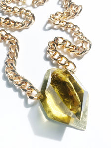 HEAVY METAL smoky quartz necklace
