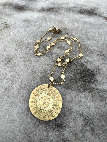 AMULETS + TALISMANS sun necklace