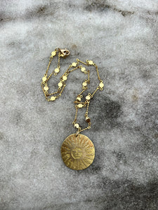 AMULETS + TALISMANS sun necklace