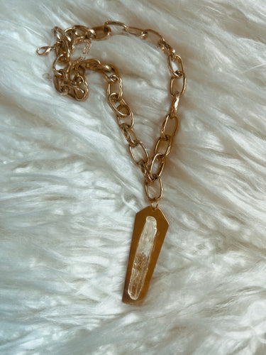 IMMORTAL crystal coffin necklace