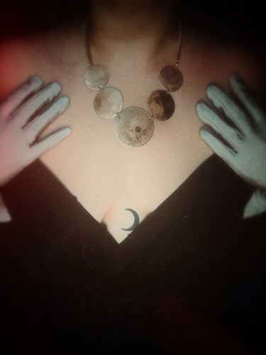 PINK MOON statement necklace