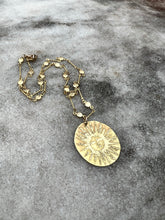 Load image into Gallery viewer, AMULETS + TALISMANS sun necklace